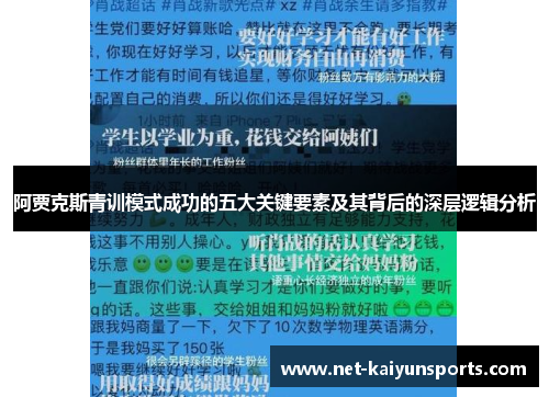 阿贾克斯青训模式成功的五大关键要素及其背后的深层逻辑分析 阿贾克斯青训模式成功的五大关键要素及其背后的深层逻辑分析