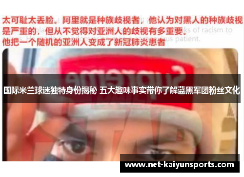 国际米兰球迷独特身份揭秘 五大趣味事实带你了解蓝黑军团粉丝文化 国际米兰球迷独特身份揭秘 五大趣味事实带你了解蓝黑军团粉丝文化